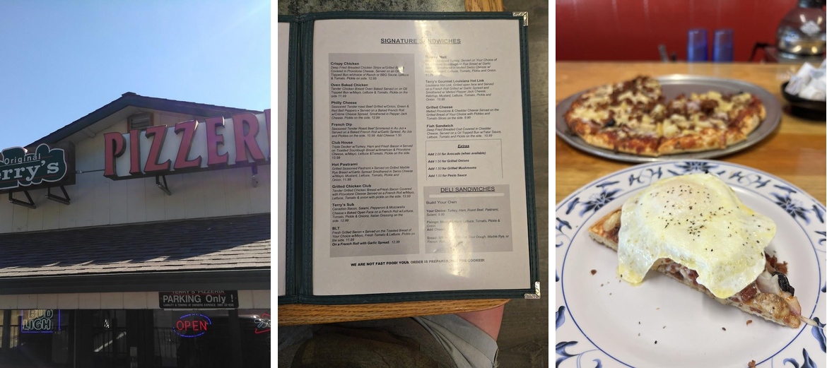 Terry's Pizzeria & Grill Menu